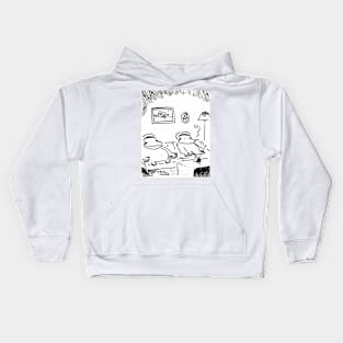 Couch Potato Apes Kids Hoodie